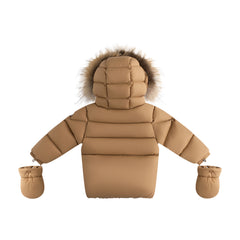 ELLABEE BELLA ENFANT FUR DOWN JACKET