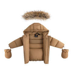 ELLABEE BELLA ENFANT FUR DOWN JACKET