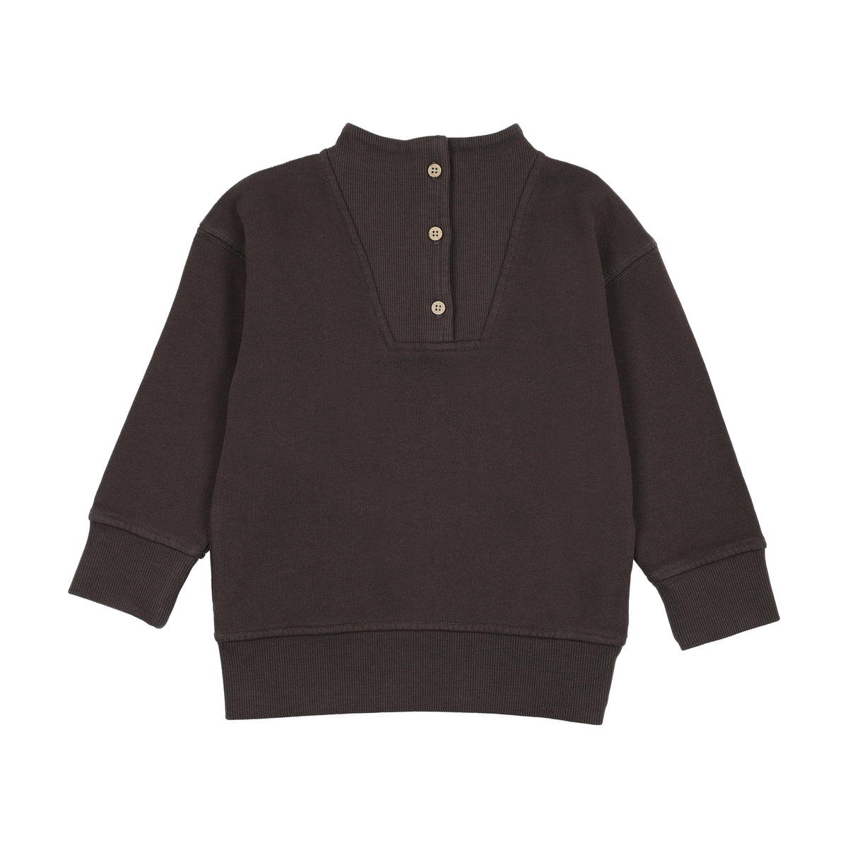FARREN & ME BUTTONED NECK SWEATSHIRT