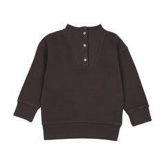 FARREN & ME BUTTONED NECK SWEATSHIRT