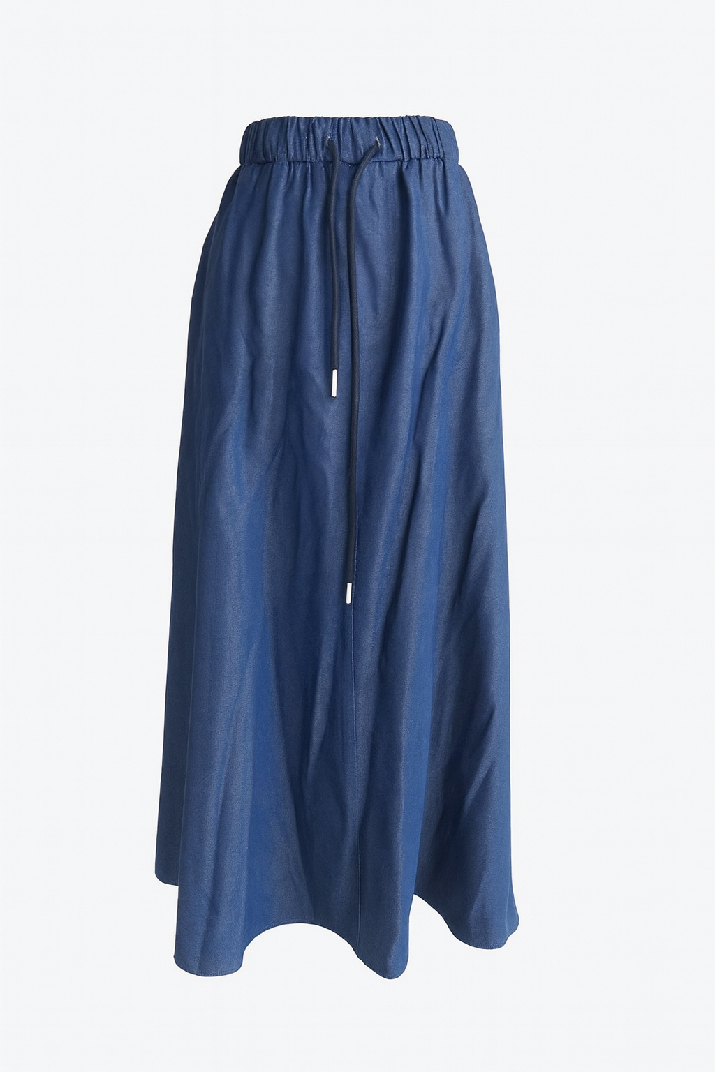 GO THREAD DENIM MAXI SKIRT