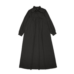 FROO STYLE LINDSEY FRONT TIE HOUNDSTOOTH DRESS