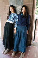 FROO STYLE CELINE CORDUROY MAXI SKIRT