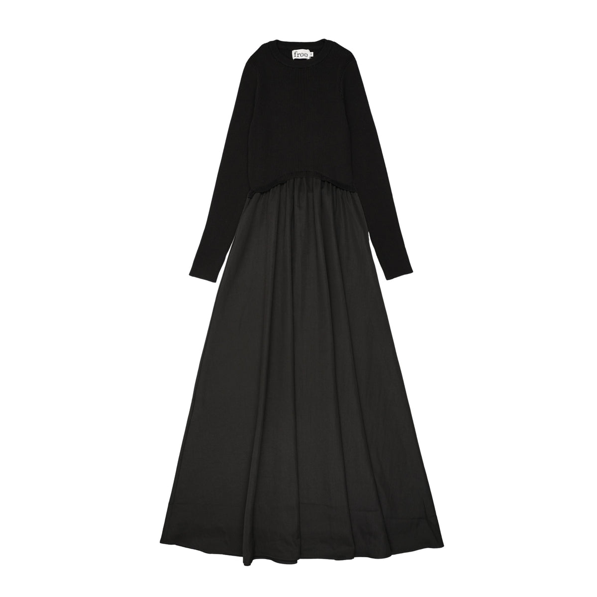FROO STYLE ODELIA RIBBED TOP MAXI DRESS