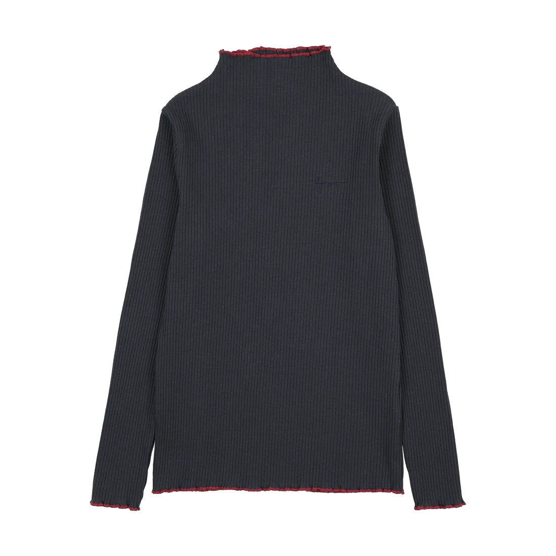 FROO STYLE PREPPY RIBBED TURTLENECK