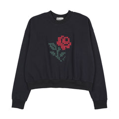 FROO STYLE 2PC ROSE CLUB TOP WITH VARSITY PLEATED SKIRT