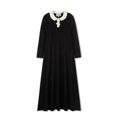 FROO STYLE KNIT COLLAR MAXI