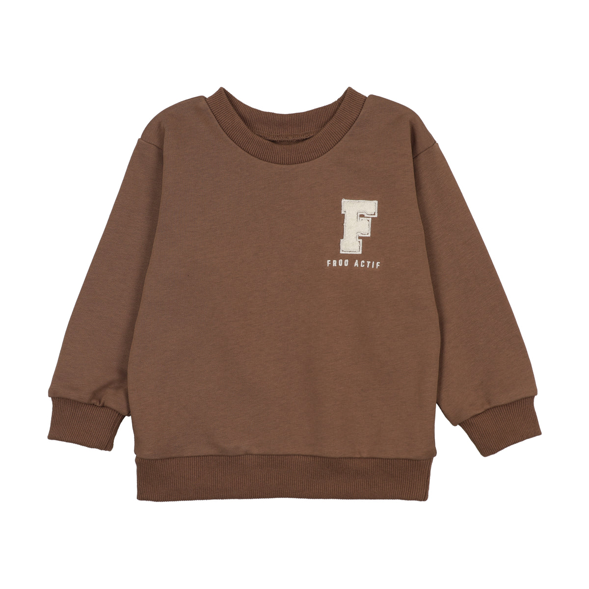 FROO STYLE TOFFEE TERRY BABY TOP