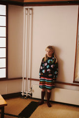 FUB JAQUARD MULTI PRINT KNIT SWEATER