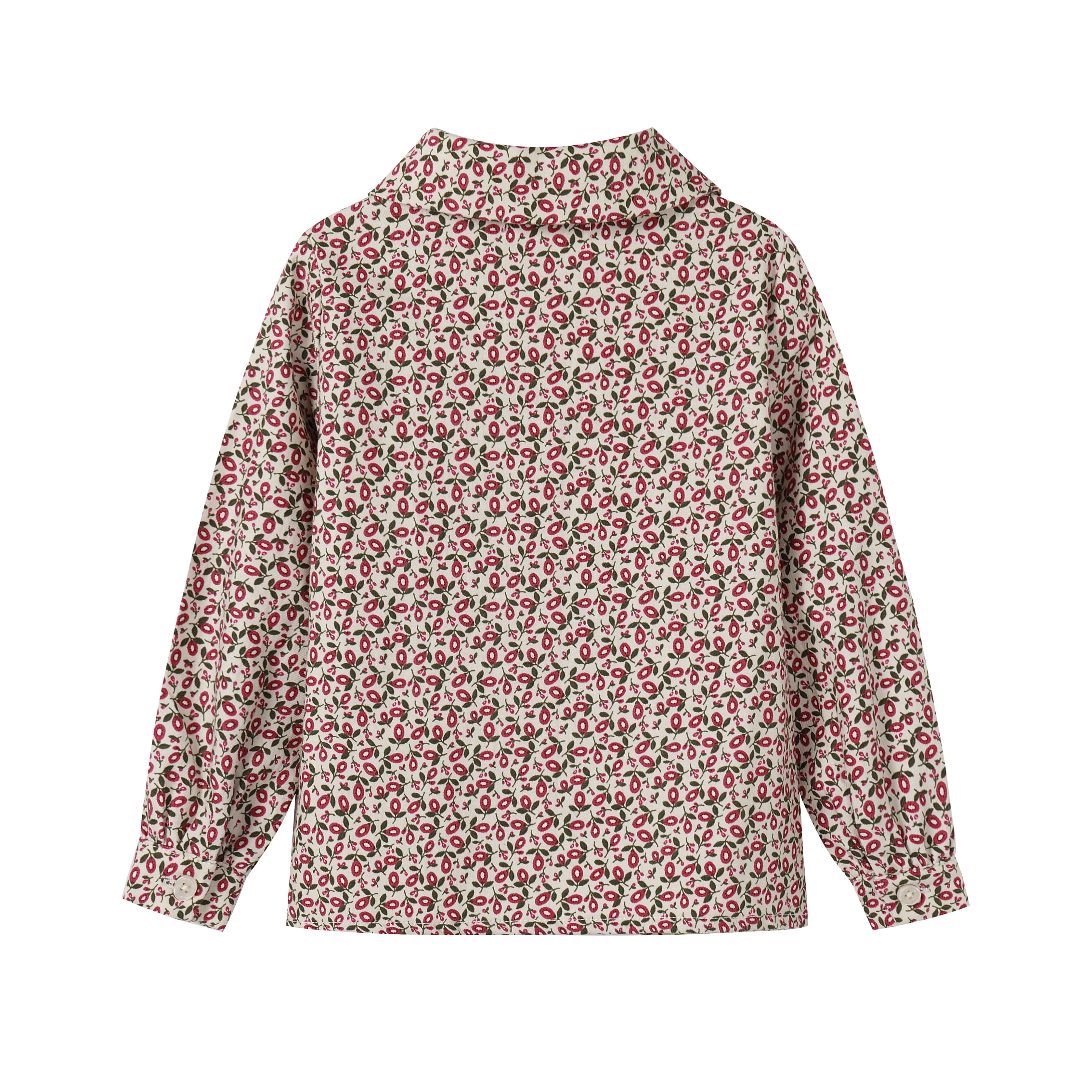 NOU NELLE 2PC FLORAL BLOUSE AND PLEATED SKIRT SET