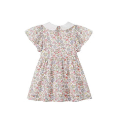 NOU NELLE FLUTTER STRAWBERRY EMBROIDERED DRESS