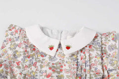 NOU NELLE STRAWBERRY EMBROIDERED ROMPER