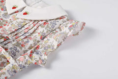 NOU NELLE STRAWBERRY EMBROIDERED ROMPER