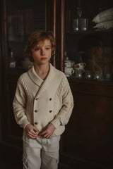 LRDM PETITS ALAIN DOUBLE BREASTED CARDIGAN