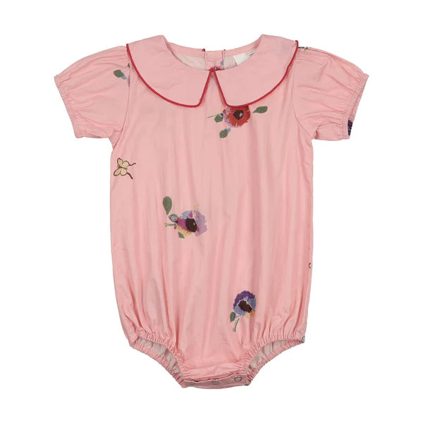 SWEET THREADS ELISA FLOWER PRINT ROMPER