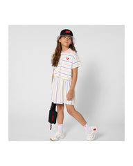 HUGO STRIPE 2 IN 1 EFFECT DRESS POLO STYLE