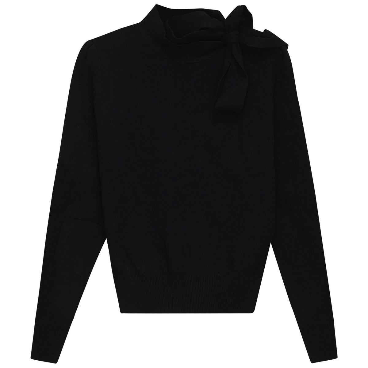GEM TIE NECK SWEATER