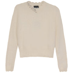 GEM FURRY SCAOLLOPED SWEATER