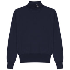 GEM 2PC TURTLENECK WITH BROOCH  WITH BOW DETAIL TAFFETA SKIRT