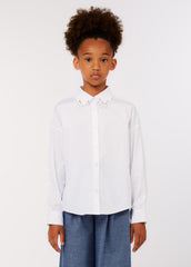 LIU-JO RHINESTONE COLLAR BLOUSE
