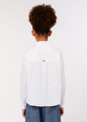 LIU-JO RHINESTONE COLLAR BLOUSE