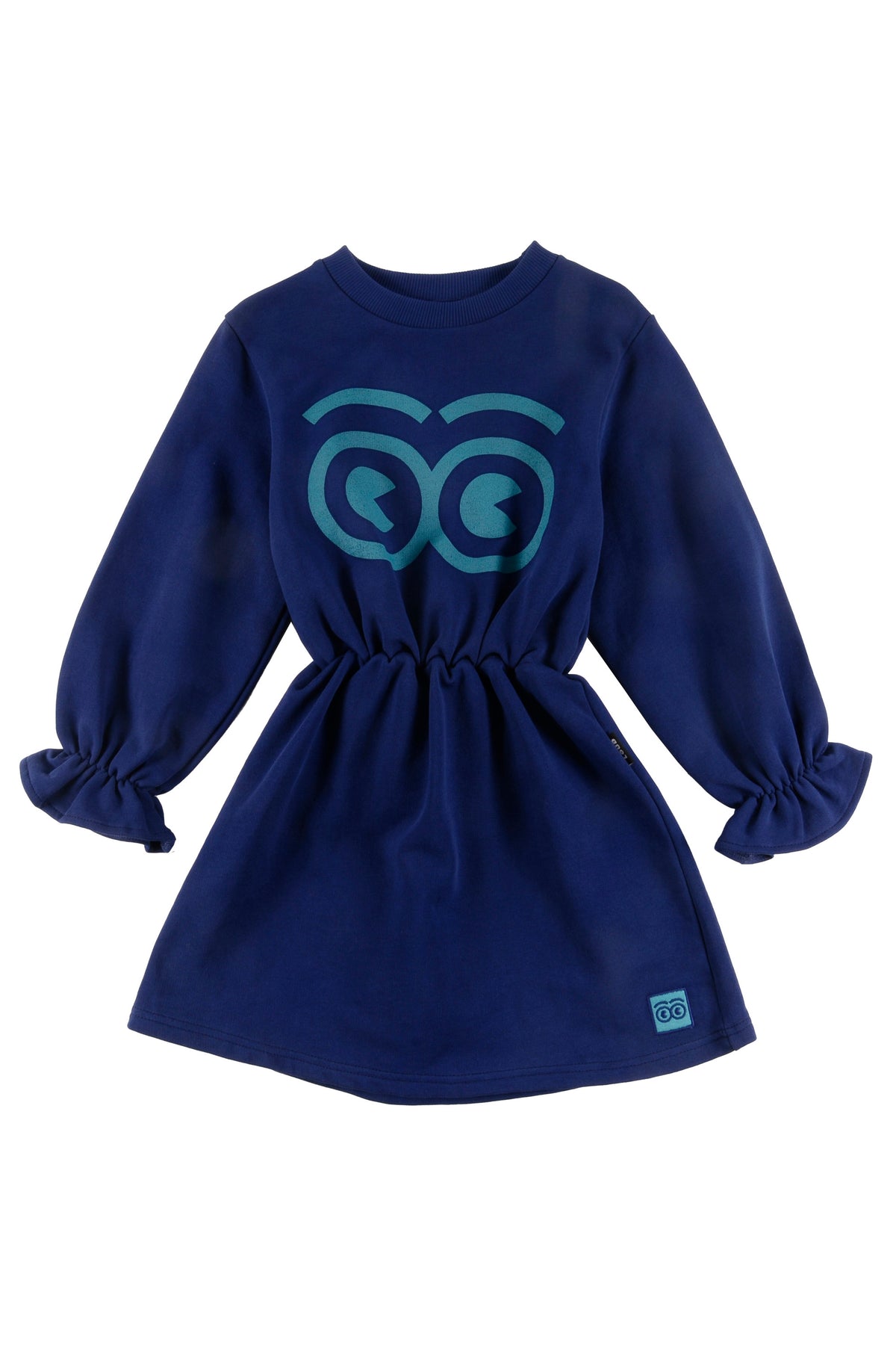 LOUD APPAREL "WELCOME" LOGO EYES PRINT WAISTED DRESS