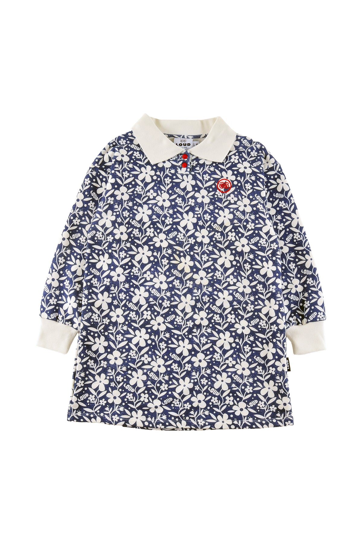LOUD APPAREL "ALPS" FLOWER PRINT POLO DRESS