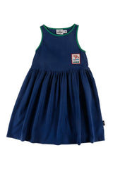 LOUD APPAREL "SAN MICHELE" UMBRELLA EMROIDERED LOGO PATCH SUMMER DRESS