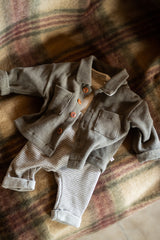 1+ IN THE FAMILY 2PC SIDE BUTTON TOP WITH OVERALL