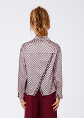 LIU-JO LONG SLEEVE SOFT DREAMS PRINTED BUTTON DOWN SHIRT