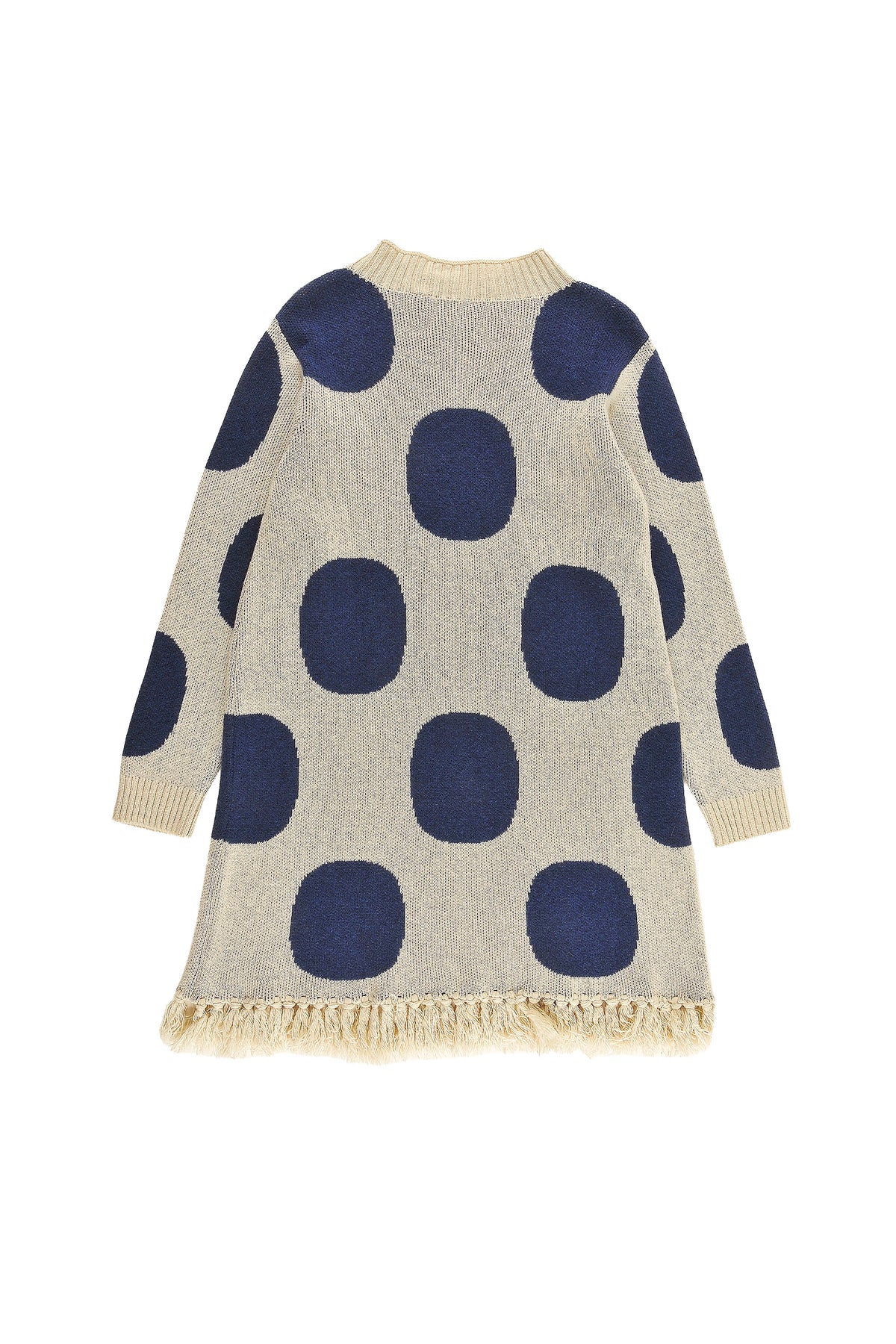 LOUD APPAREL "FRESH" POLKA DOT FRINGED BOTTOM DRESS
