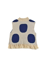 LOUD APPAREL 2PC "KLOSTERS" POLKA DOT BOTTOM FRINGED TOP WITH "DOLOMITES" LEGGINGS