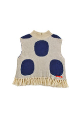 LOUD APPAREL 2PC "KLOSTERS" POLKA DOT BOTTOM FRINGED TOP WITH "DOLOMITES" LEGGINGS