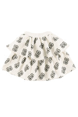 LOUD APPAREL "NURTURE" LOGO EYES ALLOVER PRINT SKIRT