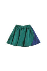 LOUD APPAREL 2PC "SPA" LOGO COLORBLOCK SWEATER WITH "RELAX" SKIRT