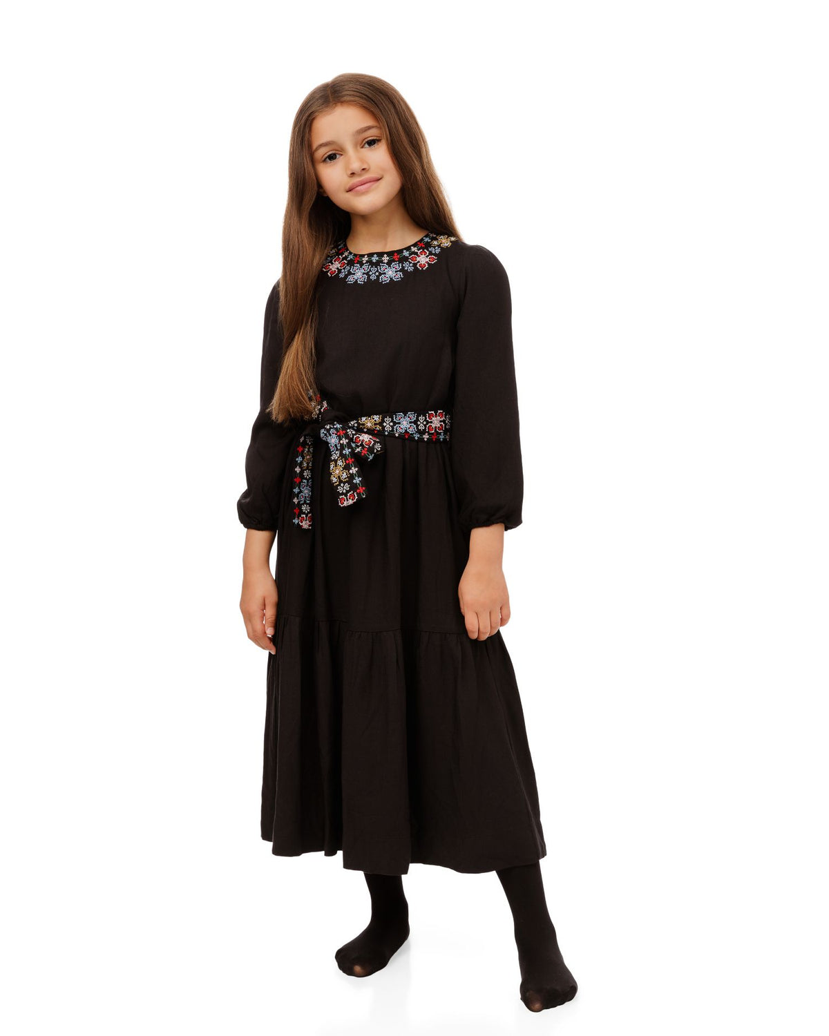 FRAZE MULTI FLORAL BIB AND BELT MAXI