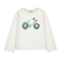 MAYORAL LONG SLEEVE TEE WITH BIKE GRAPHIC