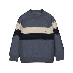 MAYORAL LONG SLEEVE STRIPE KNIT SWEATER