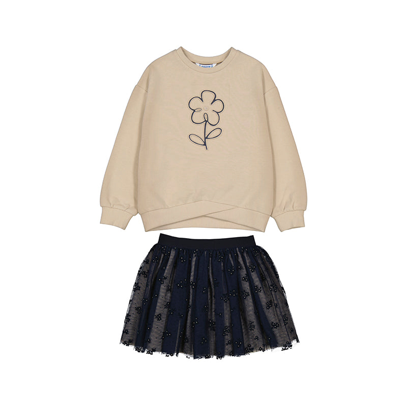 MAYORAL FLOWER GRAPHIC SWEATSHIRT