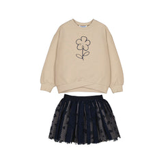 MAYORAL FLOWER GRAPHIC SWEATSHIRT