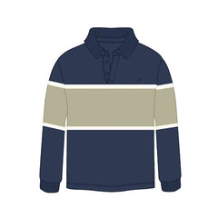 MAYORAL LONG SLEEVE COLORBLOCK POLO
