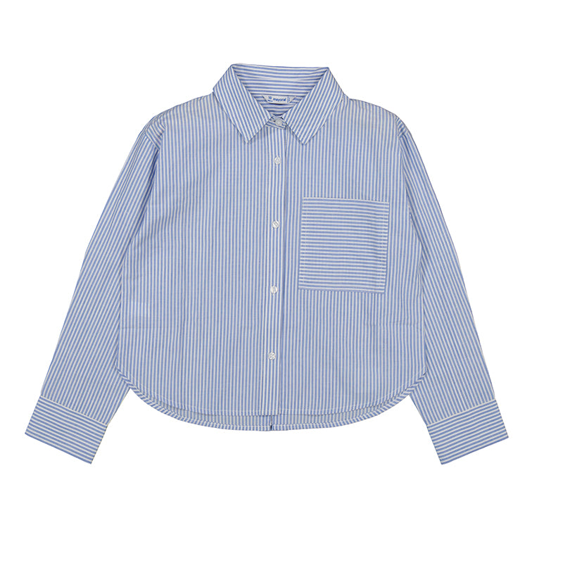 MAYORAL STRIPE POCKET BLOUSE