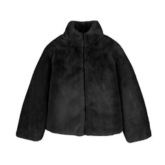MAYORAL COLORBLOCK FUR COAT