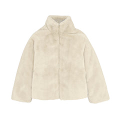 MAYORAL COLORBLOCK FUR COAT