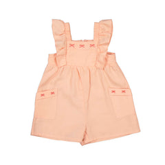 MAYORAL BABY BOW DETAIL RUFFLE ROMPER