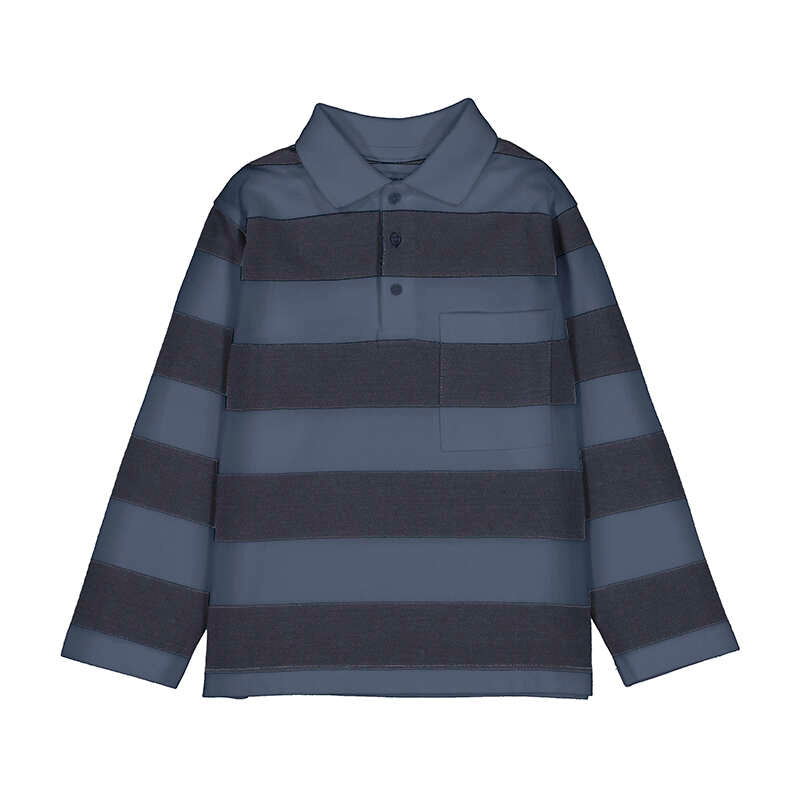 MAYORAL LONG SLEEVE STRIPE POLO