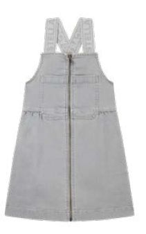 STELLA MCCARTNEY LOGO STRAPS ZIPPER DENIM  JUMPER