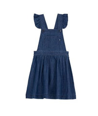 PETIT BATEAU RUFFLE STRAPS AND FRONT POCKET JUMPER