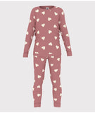 PETIT BATEAU LONG SLEEVE HEART PRINT TOP AND PANTS