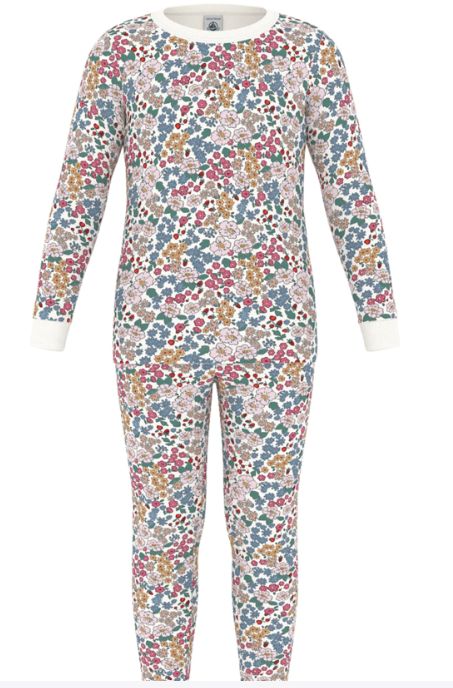 PETIT BATEAU LONG SLEEVE PRINTED LOUNGEWEAR PJS